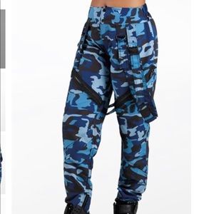 Blue Camouflage cargo pants